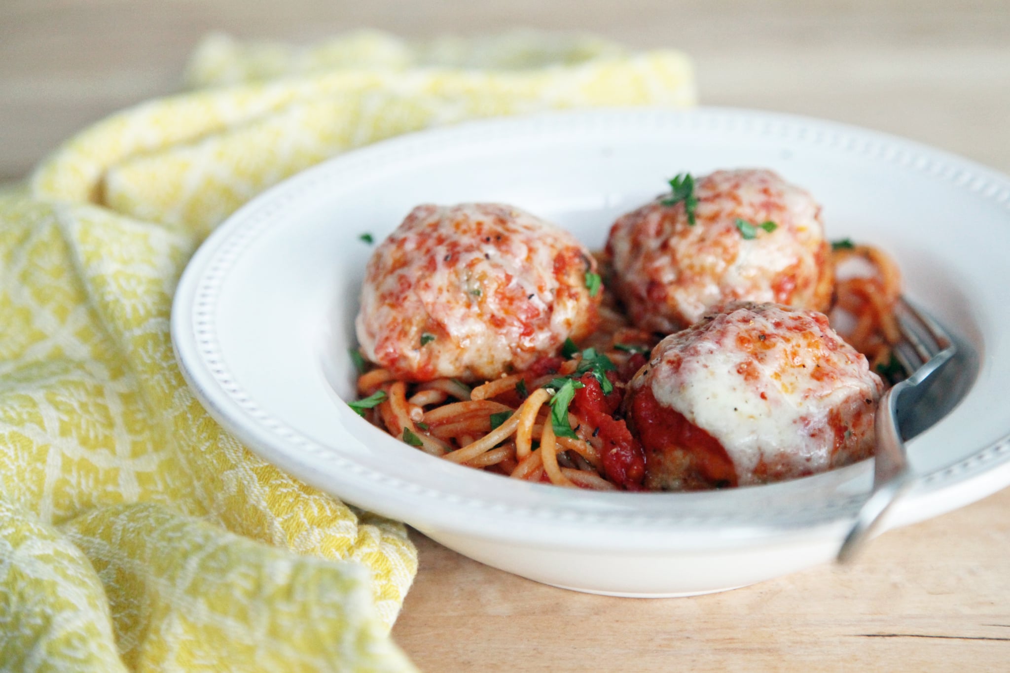 Chicken Parmesan Meatballs Recipe POPSUGAR Food