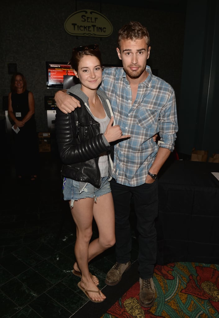 Shailene Woodley kept it chill when she and Theo James met up for a Divergent screening in Thousand Oaks, CA, on Monday.