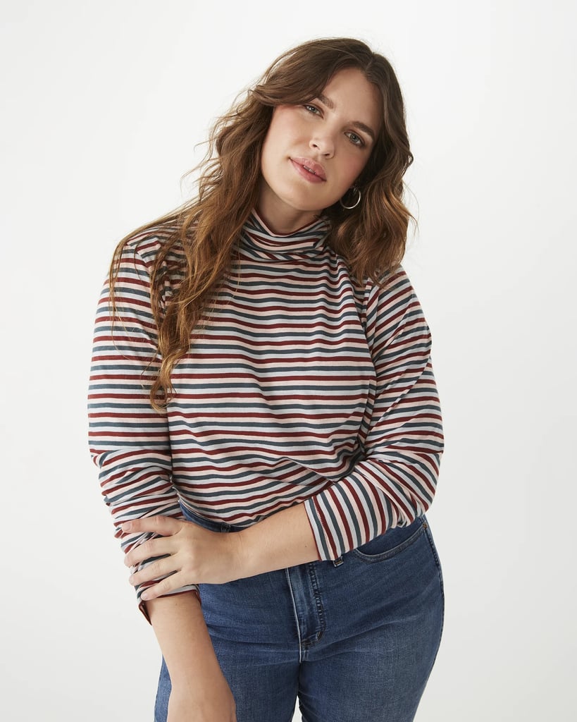 An Everyday Layer: Madewell x Dia & Co Whisper Cotton Turtleneck