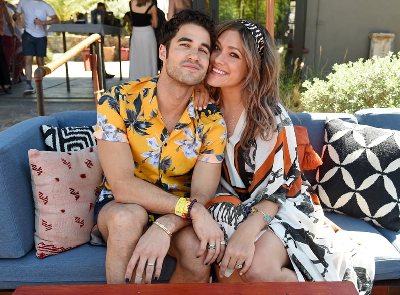 Darren Criss and Mia Swier at H&M event in Palm Springs