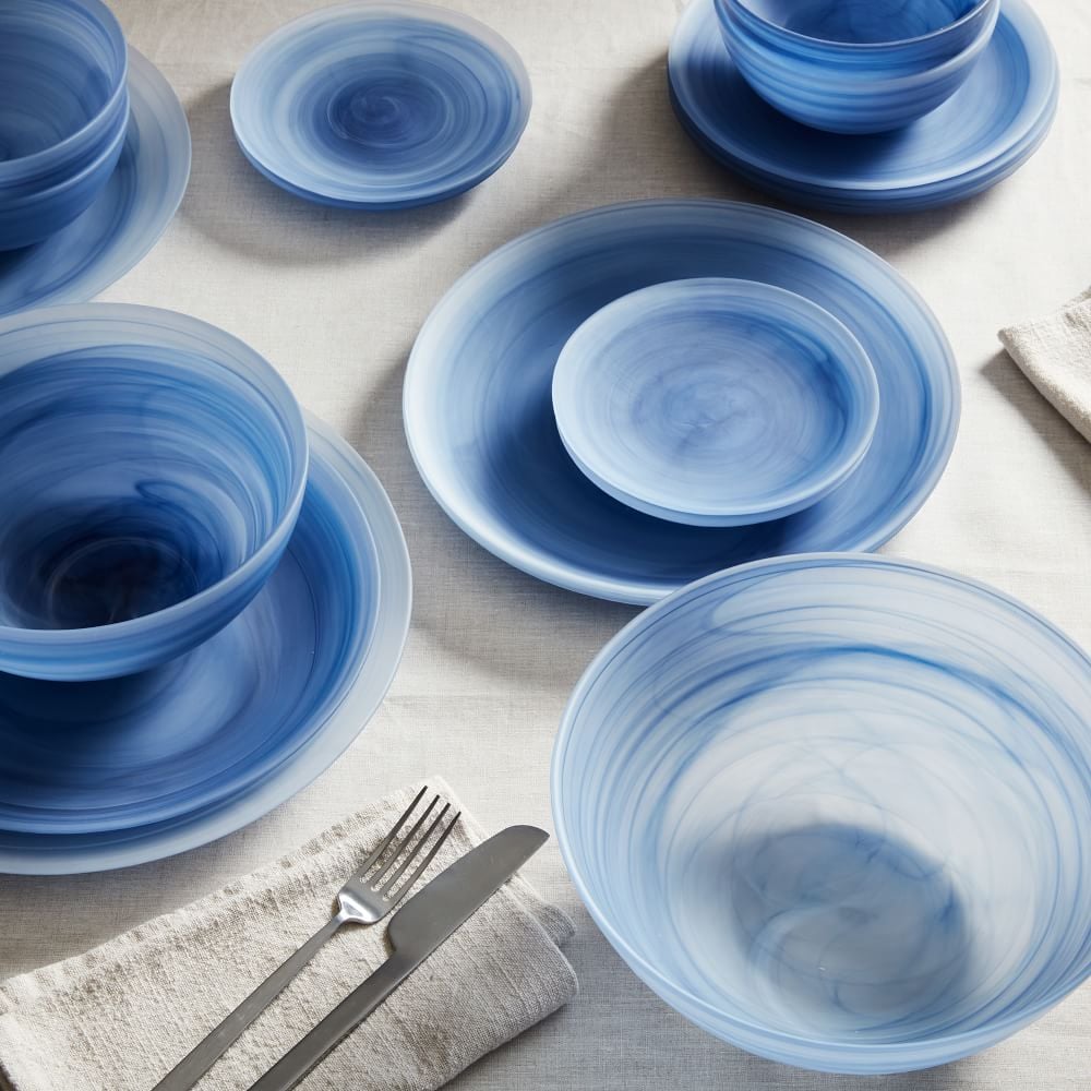 A Calming Vibe: West Elm La Jolla Glass Dinnerware