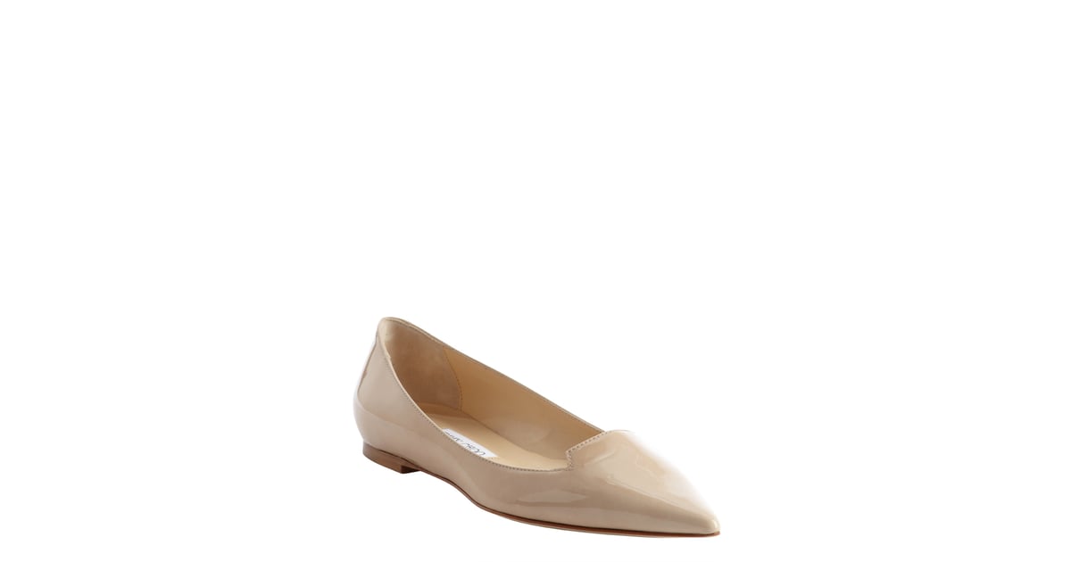 jimmy choo nude flats