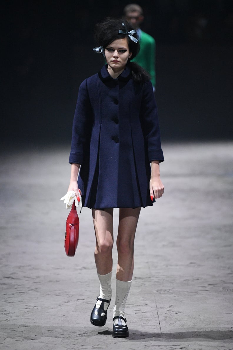 Navy Coat: Gucci