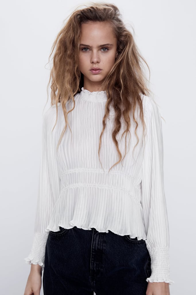 Zara Pleated Blouse