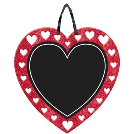 Chalkboard Heart Sign With Ribbon Hanger ($5)
