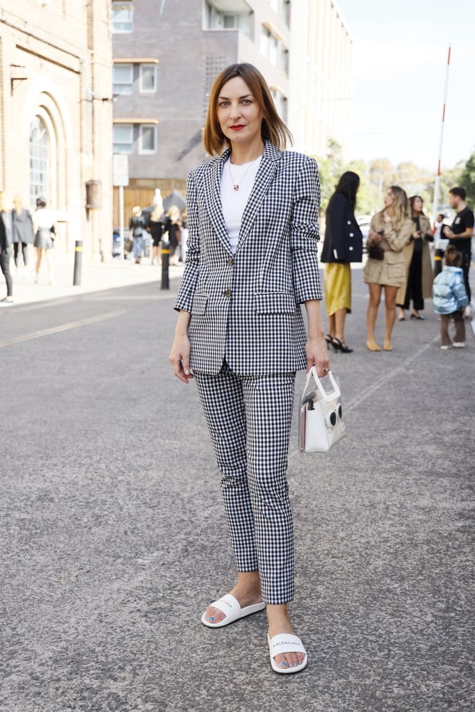 Buttoned-Up on Top, Pool Slides on Bottom