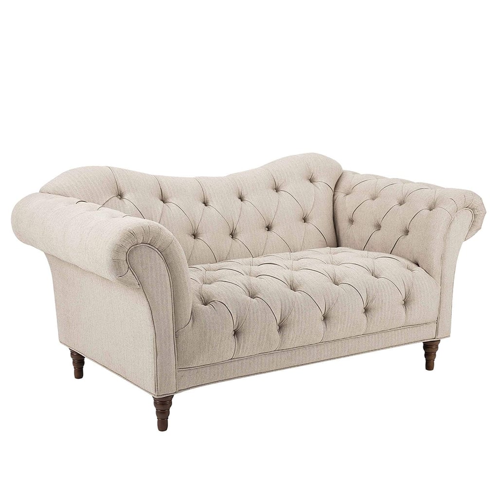 Homelegance St. 70" Claire Fabric Chesterfield Loveseat