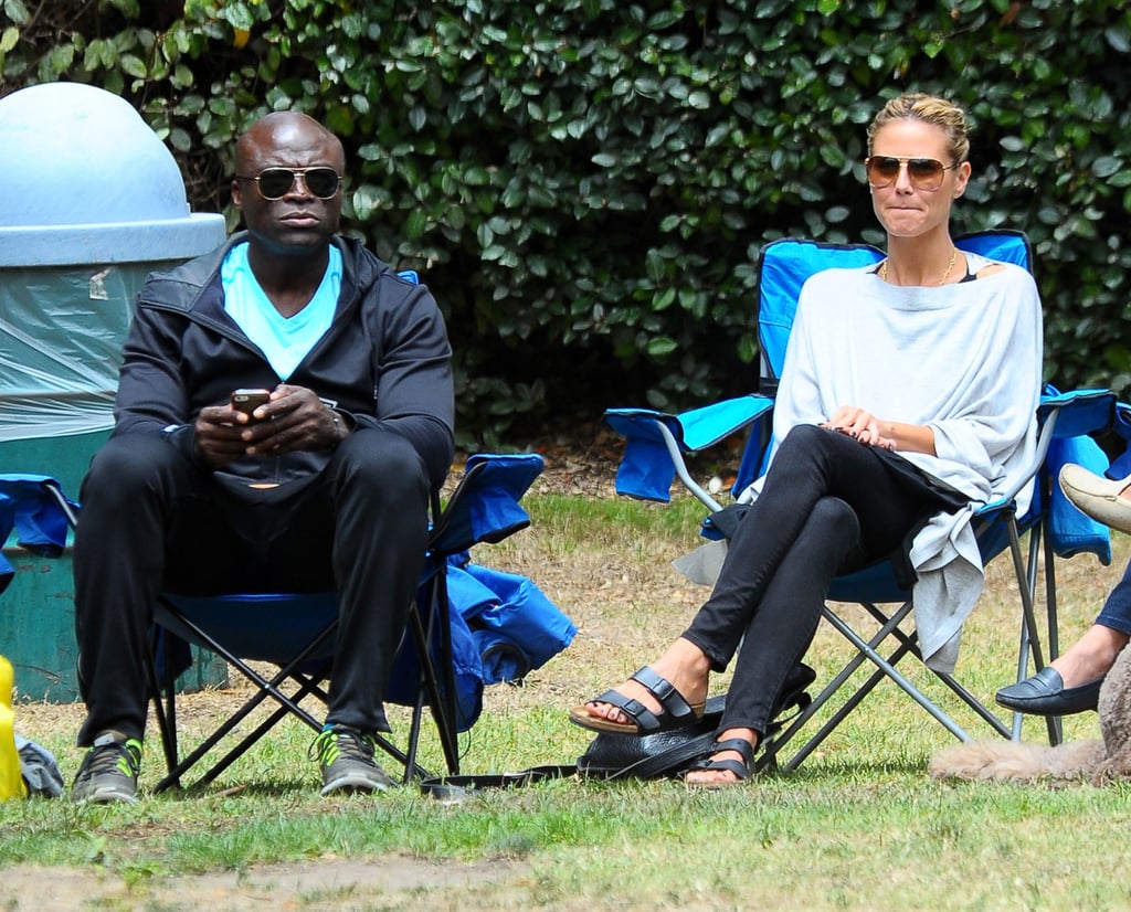 Heidi Klum and Seal Kiss at Their Kids' Soccer Game