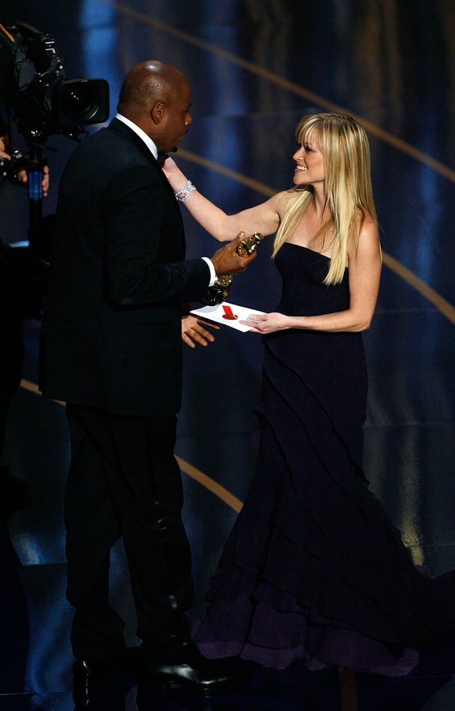Reese Witherspoon presented Forest Whitaker with the award for best actor in a leading role for his performance in The Last King of Scotland.