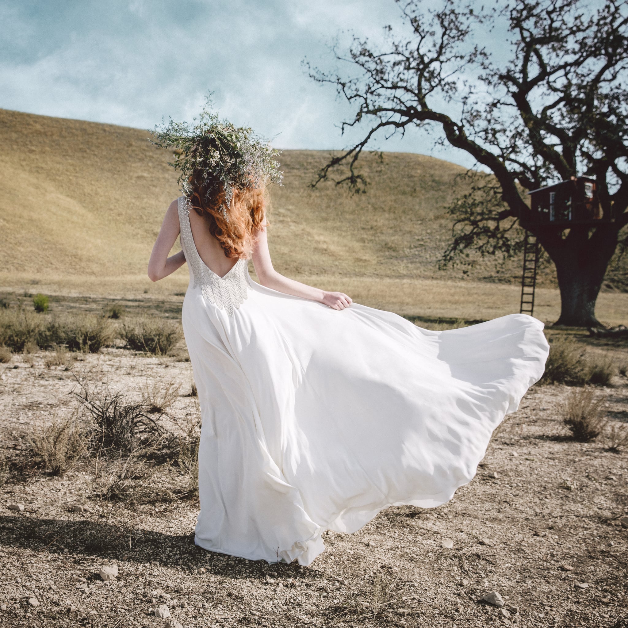 boho wedding bride