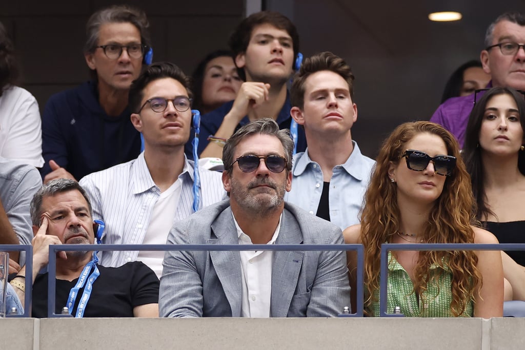Jon Hamm and Anna Osceola at the US Open on Sept. 10.