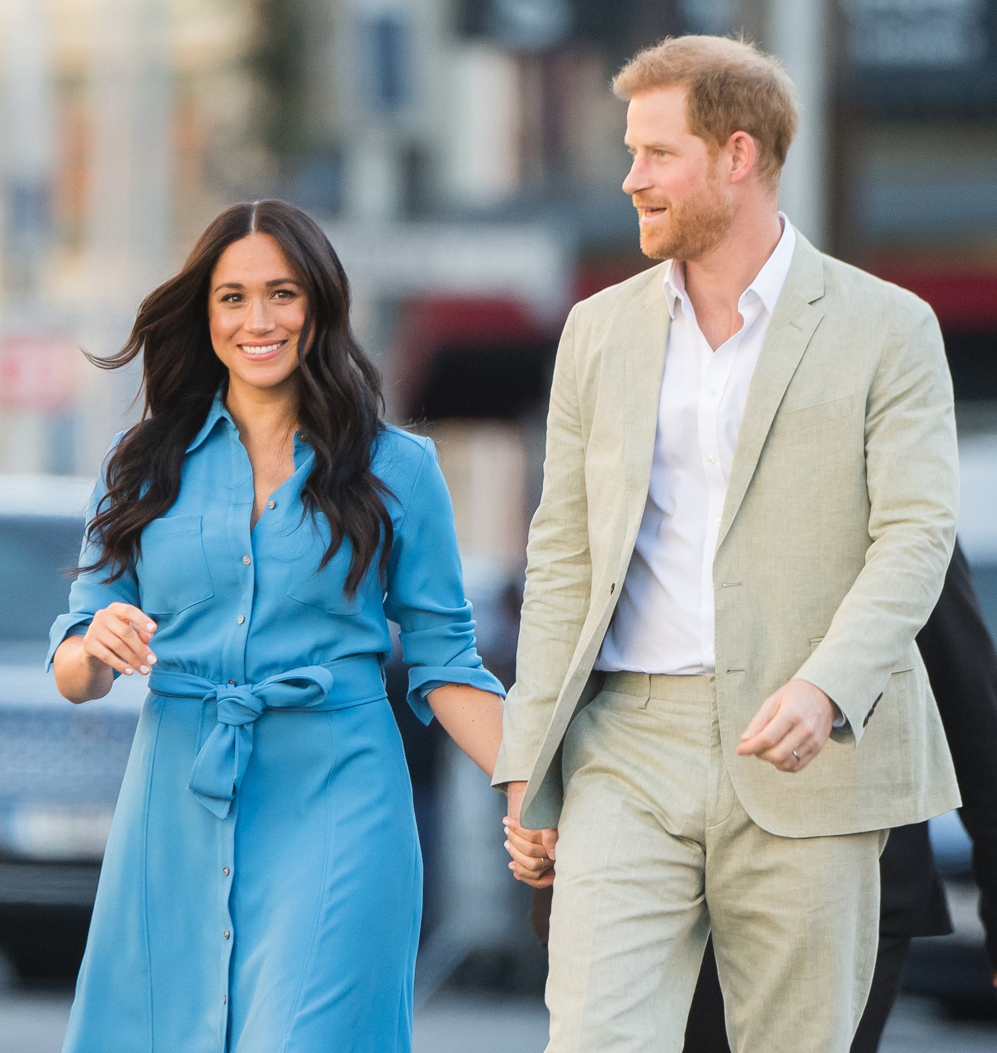 CAPE TOWN, SOUTH AFRICA - SEPTEMBER 23: Meghan, Duchess of Sussex and Prince Harry, Duke of Sussex visit  the District 6 Museum and Homecoming Centre during their royal tour of South Africa on September 23, 2019 in Cape Town, South Africa. District 6 was a former inner-city residential area where different communities and races lived side by side, until 1966 when the Apartheid government declared the area whites-only and 60,000 residents were forcibly removed and relocated.  (Photo by Samir Hussein/WireImage)