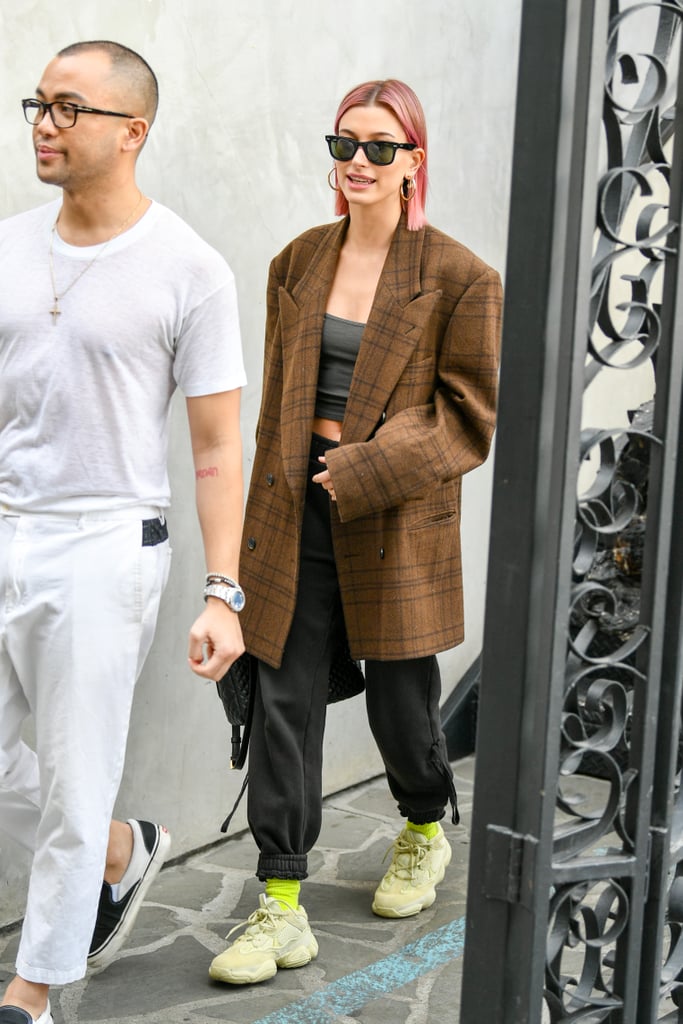 Hailey Baldwin's Pink Hair January 2019 | POPSUGAR Beauty Photo 3