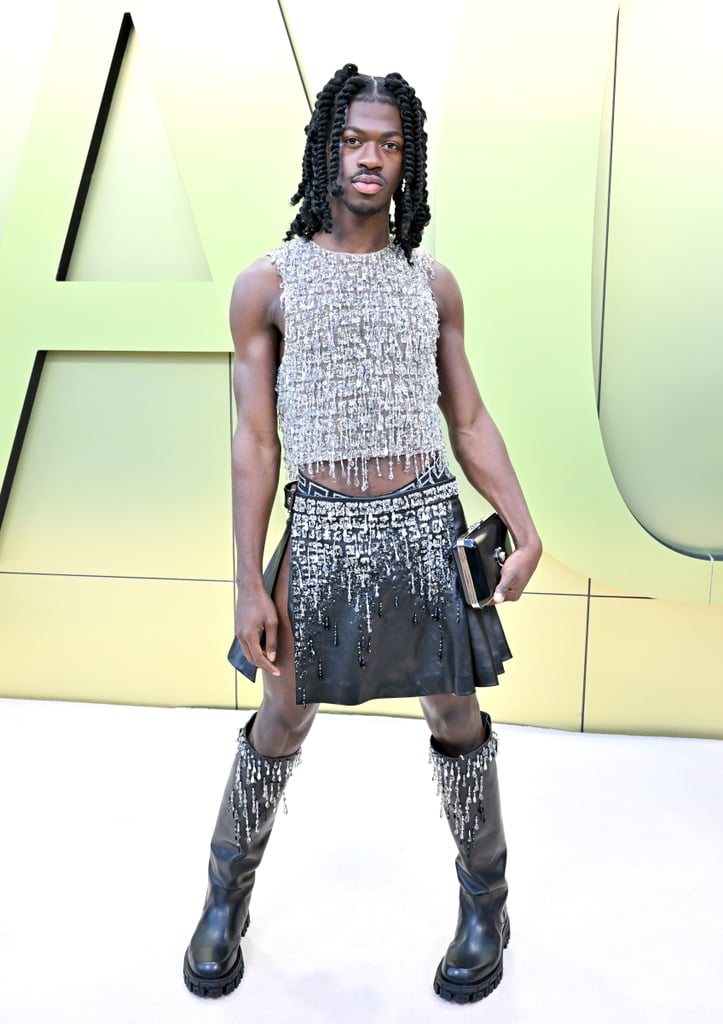 Lil Nas X at the Versace Show in Los Angeles