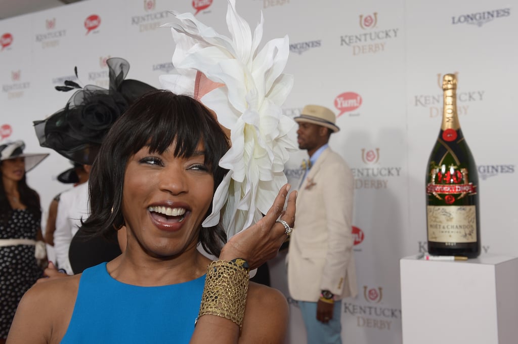 Angela Bassett got a kick out of her hat.