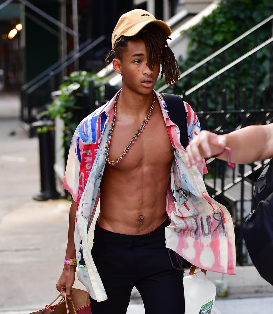 Jaden Smith Showing His Abs in NYC July 2016.