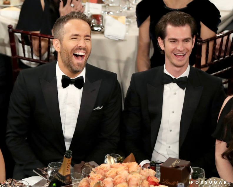 Ryan Reynolds and Andrew Garfield had way too much fun sitting next to each other.