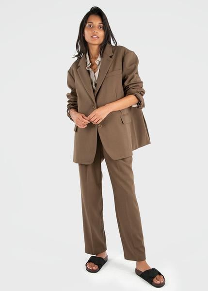 Bea Boxy Blazer in Chocolate