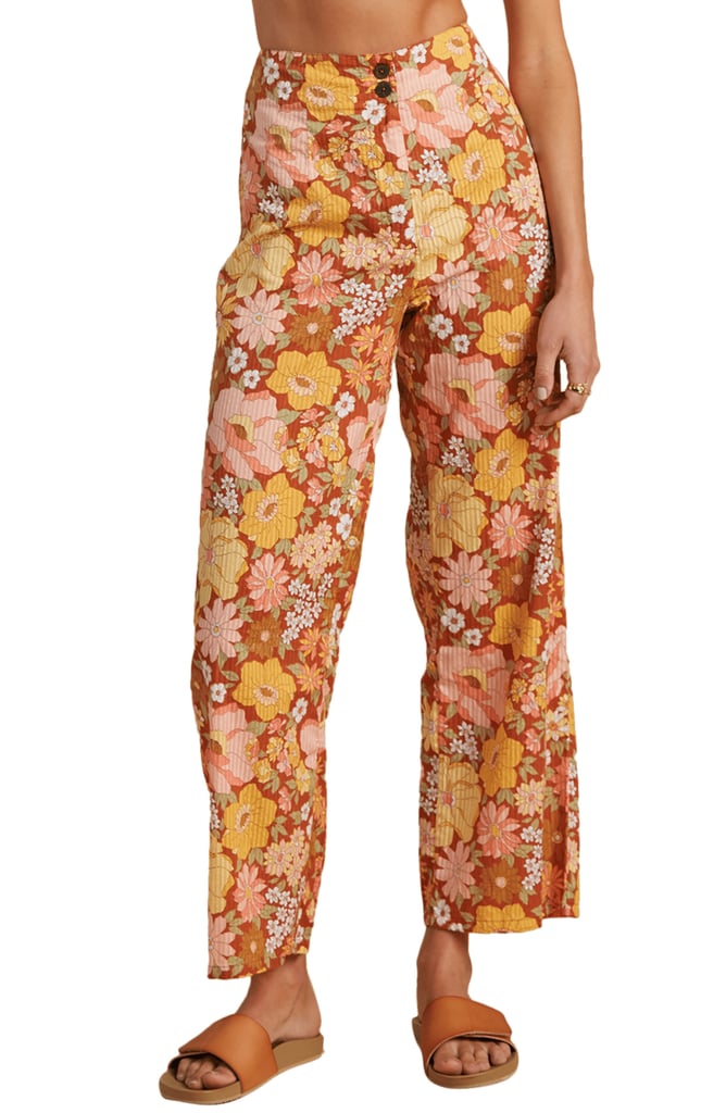 Billabong x The Salty Blonde Break Point Floral Print Wide Leg Pants