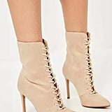 missguided lace up boots