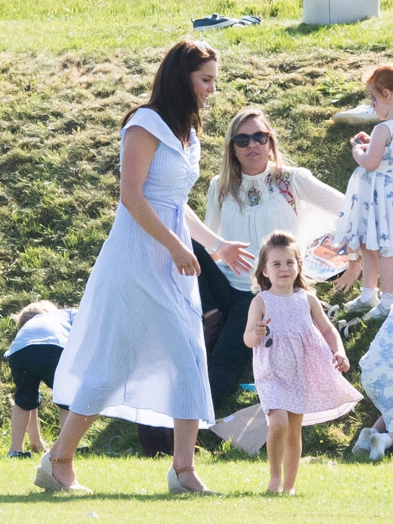 Kate Middleton Blue Dress at Polo Match 2018