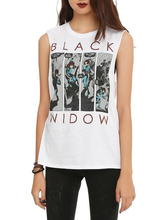 Marvel Black Widow Panels Girls Muscle Top ($19, originally $25)