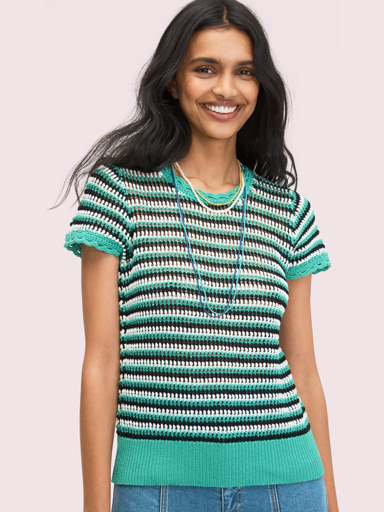 Kate Spade Crochet Shortsleeve Sweater