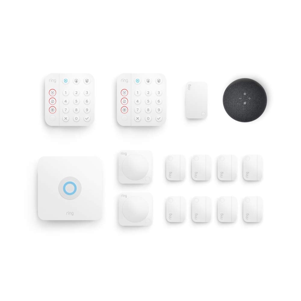 Ring Alarm 14-piece kit (2nd Gen) bundle with Echo Dot (4th Gen)