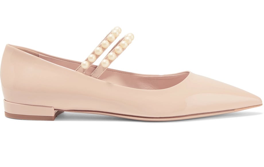 miu miu white flats