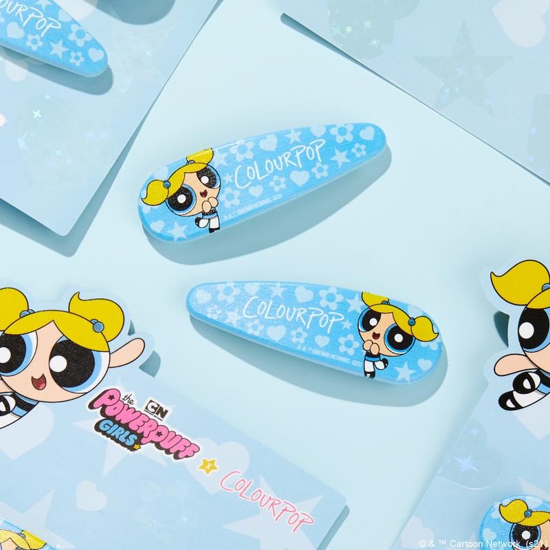 Colourpop X Powerpuff Girls Bubbles Hair Clips Colourpop S New Powerpuff Girls Collection Is Made Of Sugar Spice And Everything Nice Popsugar Beauty Photo 5
