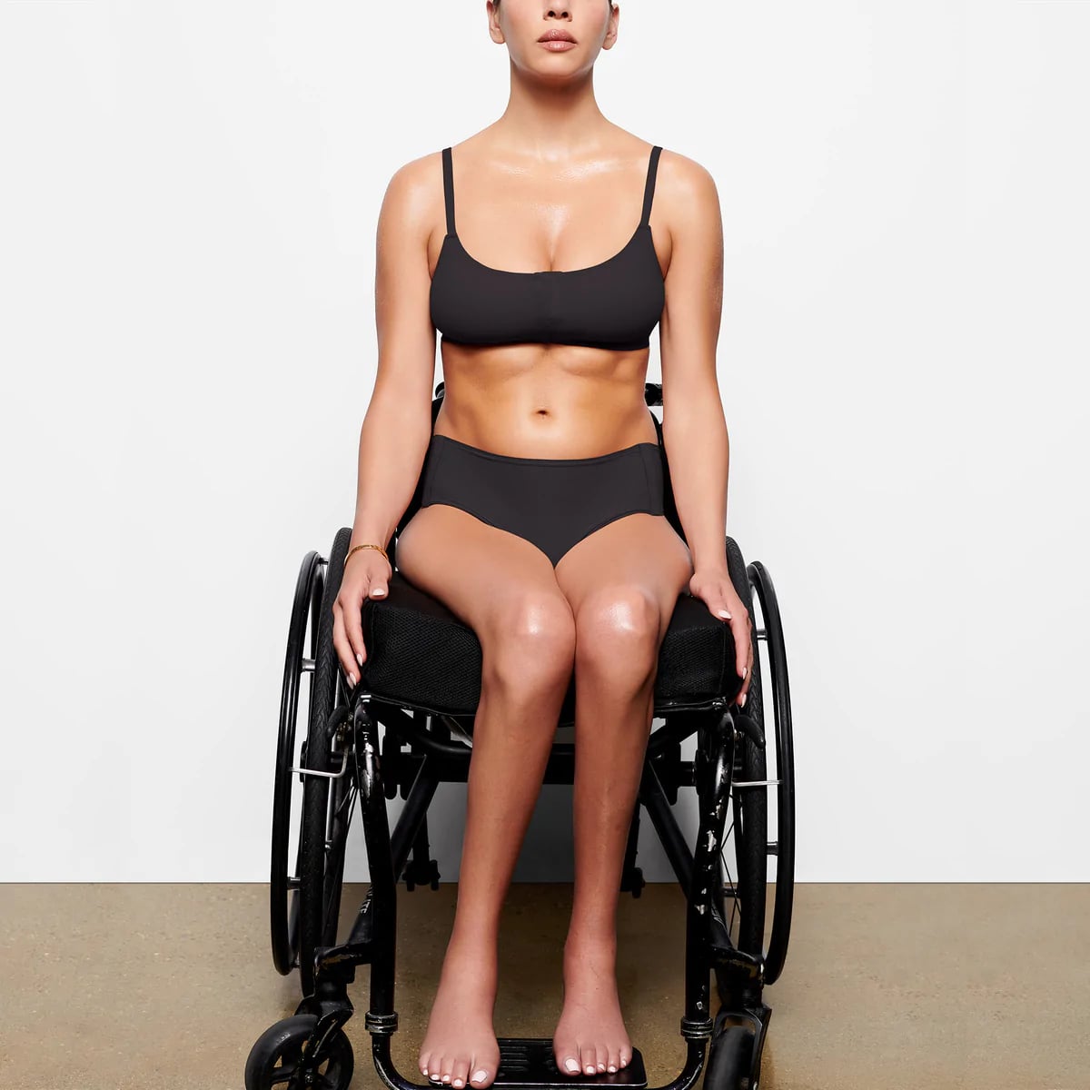 Skims Adaptive Fits Everybody Scoop Bralette and Boy Short, Christina  Applegate Applauds Kim Kardashian's Skims For Its Adaptive Underwear