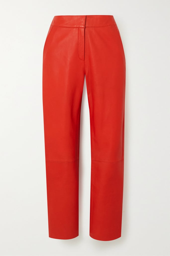 Stand Studio Zoe Leather Straight-Leg Pants