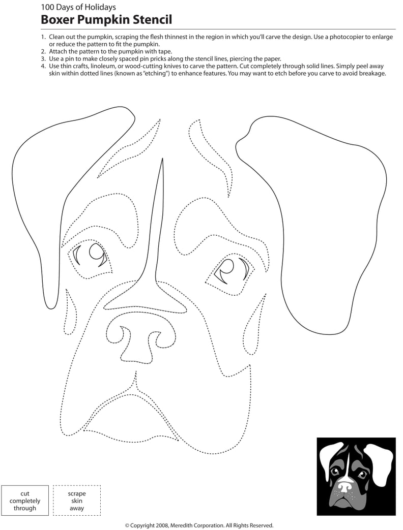 Downloadable Dog Breed Pumpkin Stencils | PS Pets