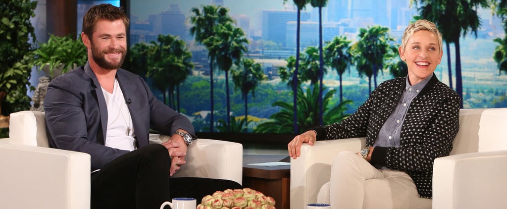 Chris Hemsworth Talks Kids on Ellen DeGeneres Show 2016