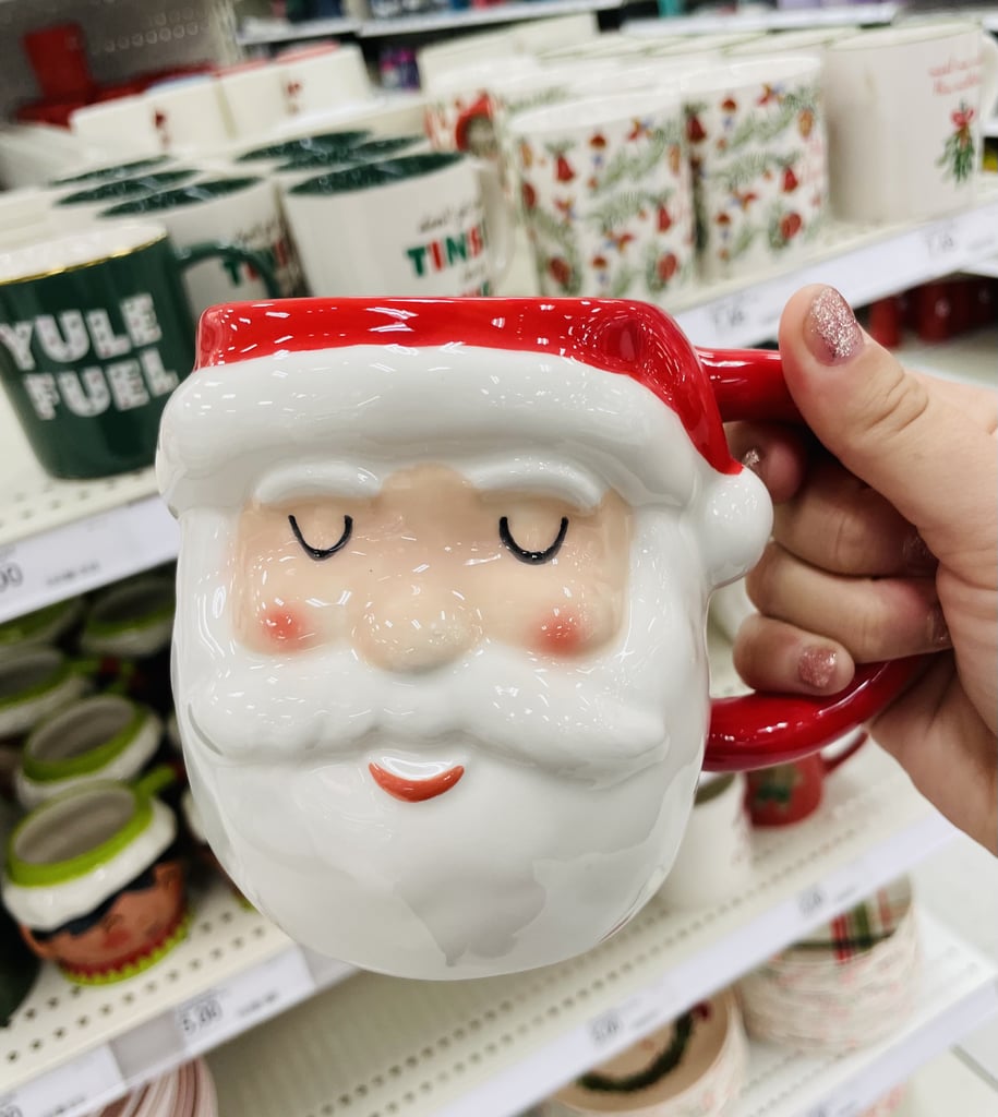 A Merry Cup of Cheer: Threshold Earthenware Figural Santa Mug