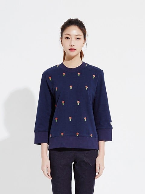 Cactus Print Sweatshirt