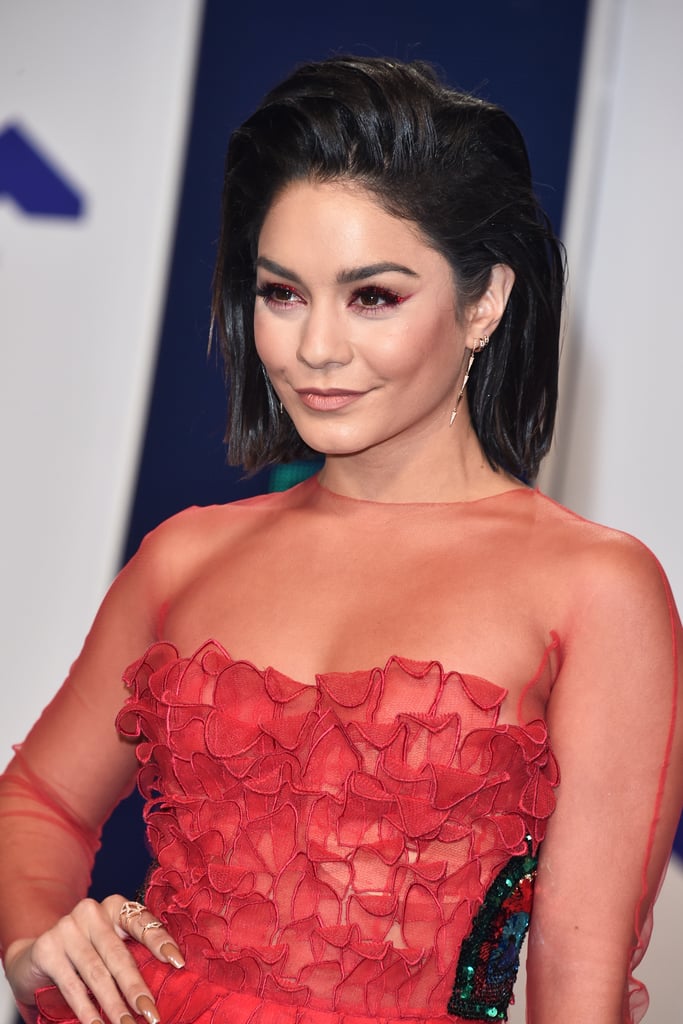 Vanessa Hudgens Hair and Makeup at the 2017 MTV VMAs