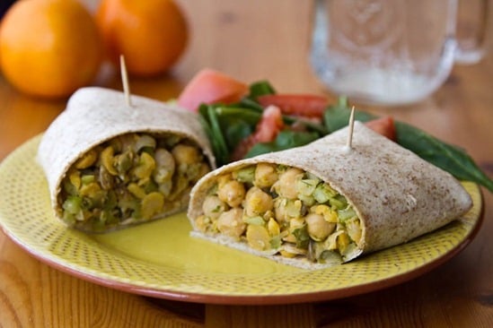 Chickpea Salad Wrap