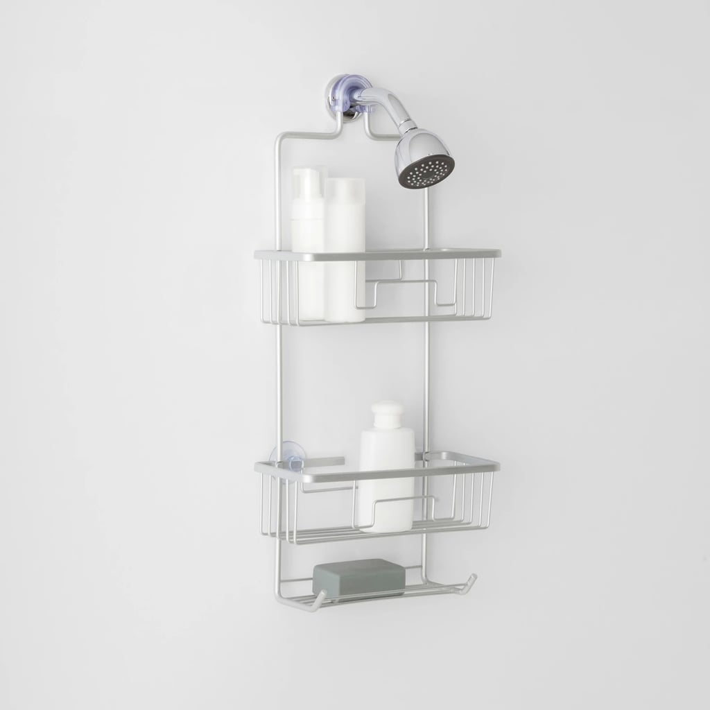 Large Rustproof Shower Caddy With Lock Top