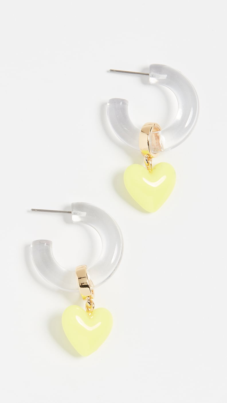 BaubleBar Huggie With Hearts Earrings