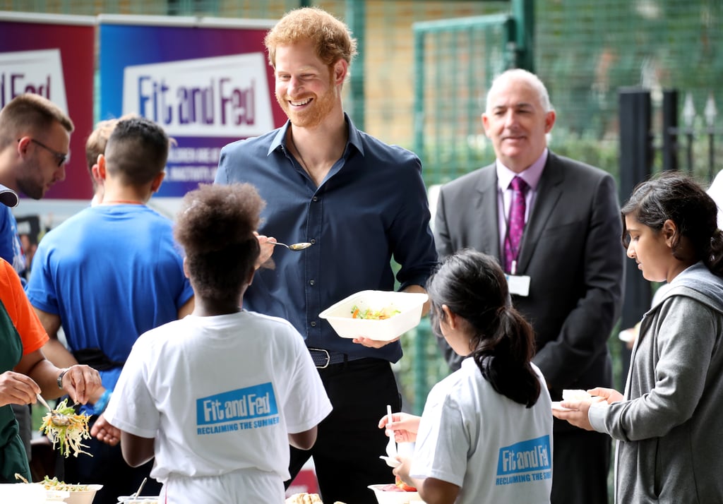 Prince Harry at StreetGames's Fit and Fed in London 2017
