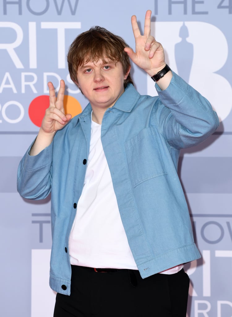 Lewis Capaldi Posing on the 2020 BRIT Awards Red Carpet