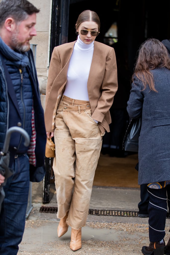 Gigi Hadids Street Style At Paris Fashion Week See The Best Model Street Style Outfits At 