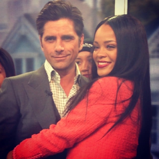John and Rihanna linked up on the GMA set.
Source: Instagram user johnstamos