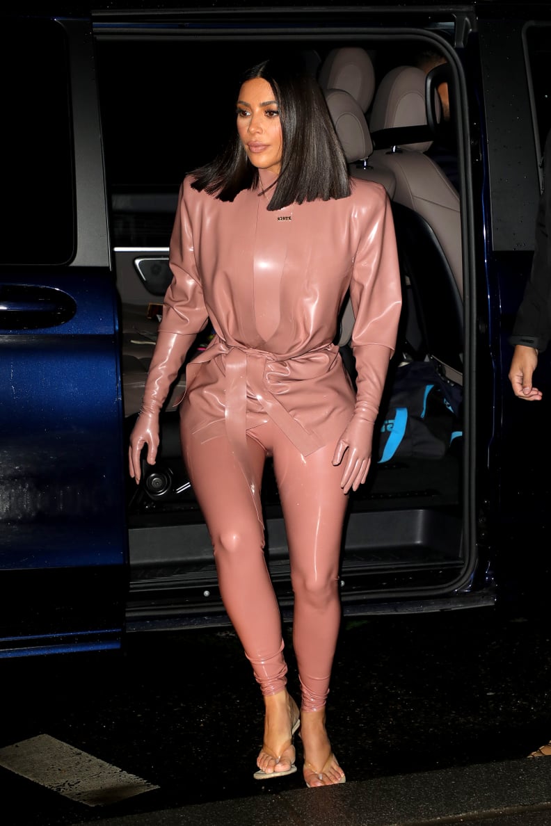 Kim Kardashian Balmain Latex Look 3