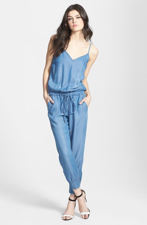 Splendid Tapered Chambray Jumpsuit