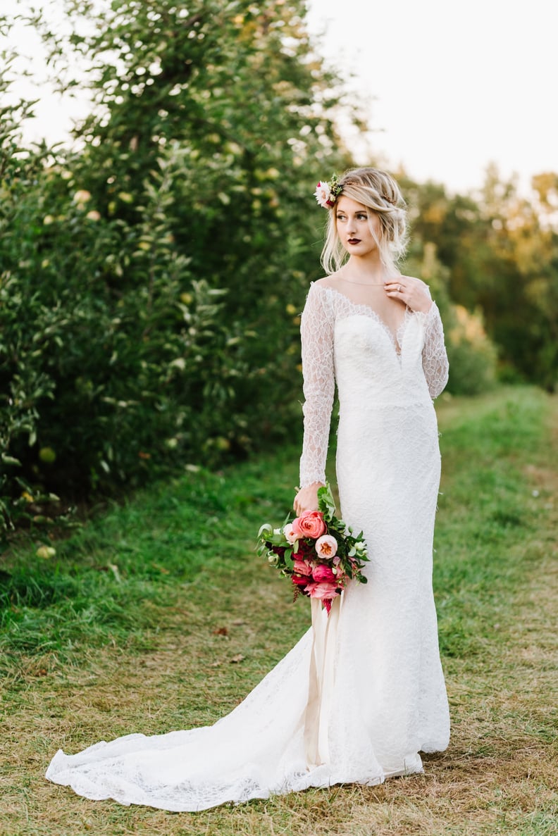 Gryffindor-Inspired Wedding Gown