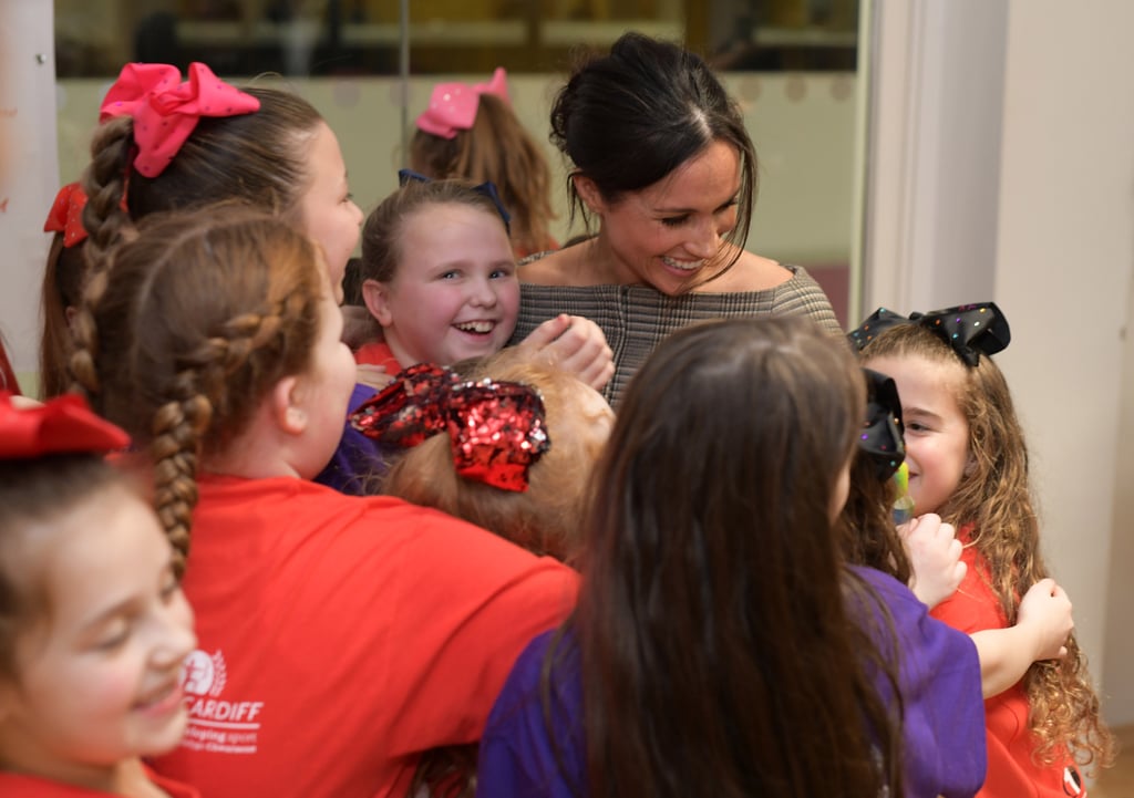 Prince Harry and Meghan Markle Playing With Kids in Cardiff