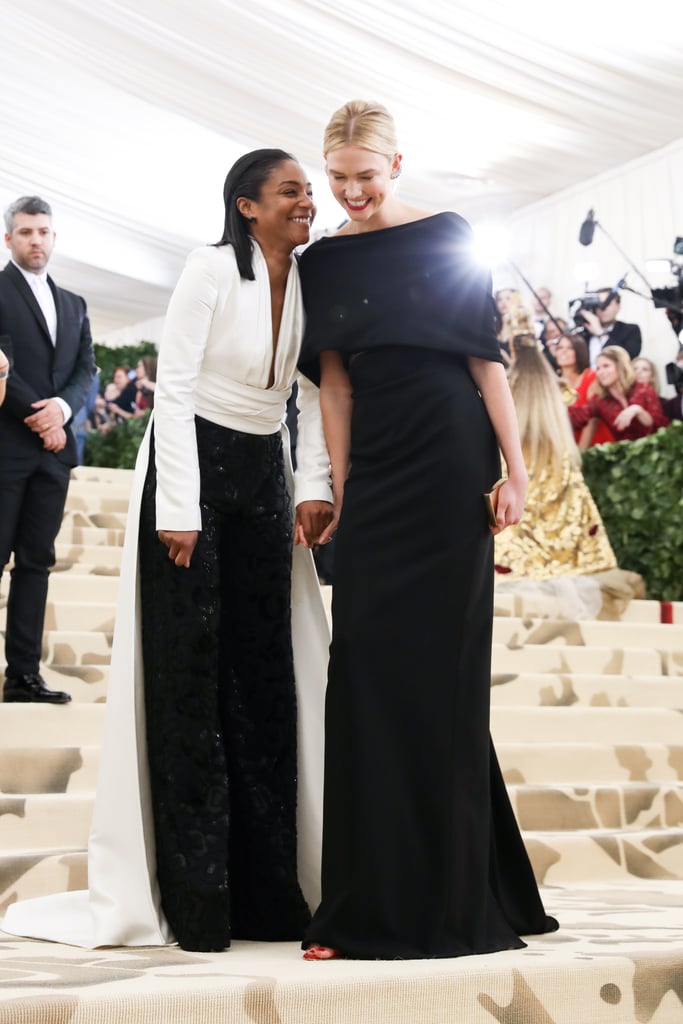 Pictured: Tiffany Haddish and Karlie Kloss