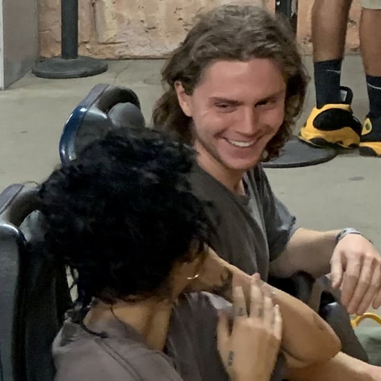 Halsey and Evan Peters at Six Flags Magic Mountain Pictures